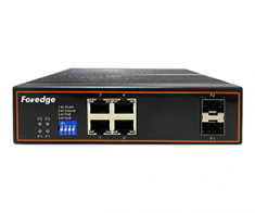 Switch 4 cổng Giga POE + 2 cổng quang Foredge IS104GP-2F
