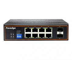 Switch 8 cổng Giga POE + 2 cổng quang Foredge IS108GP-2F