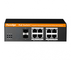 Switch có quản lý L2 8 cổng 1000M + 2 cổng quang giga Foredge IS108GS-2F
