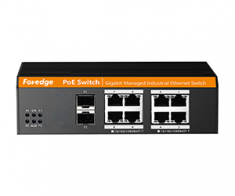 Switch quản lý L2 8 cổng Giga POE + 2 cổng quang Foredge IS108GPS-2
